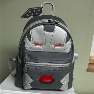 Iron Man Themed Gray and Silver Backpack. New without tags